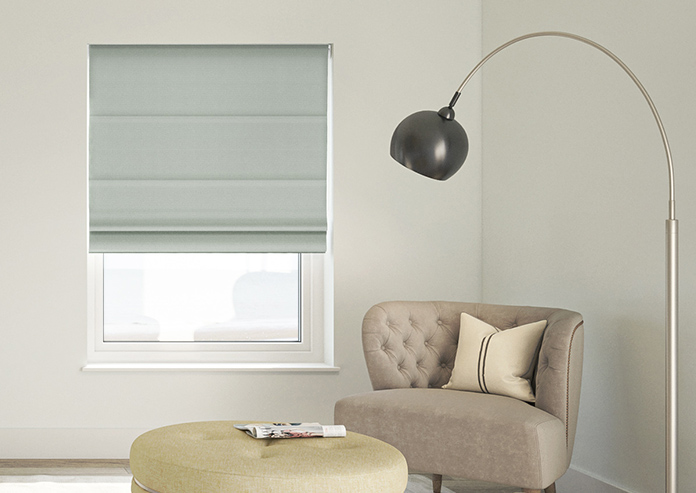 Esme, Formal Grey - Motorised Roman Blind - Image 3
